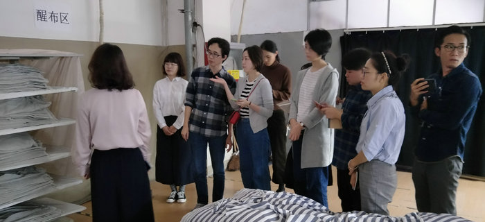 劉潭服裝接待無印良品公司員工參觀考察學習